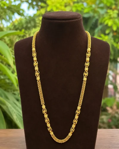 Premium Gold Plated Designer Indo Chain for Men